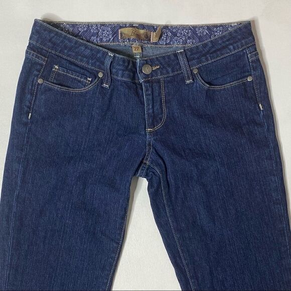 Paige | Blue Heights Straight Fit Jeans - Picture 2 of 7